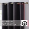 HLC.ME Laurance Complete Blackout Thermal Insulated Grommet Top Panels Window Curtains Drapes for Bedroom, Set of 2 - 2 of 4