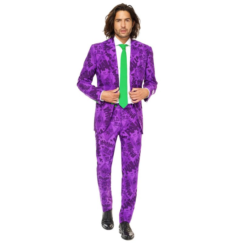 OppoSuits Men's Suit - The Joker Costume - Purple, 5 of 8