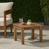 KWPZQEB Adirondack End Table, Outdoor Square Patio End Table with Slat-Top Design, Wooden Coffee Table for Patio, Backyard, Garden - 2 of 4
