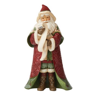 Jim Shore 11.0" Finding Good In All Christmas Santa List  -  Decorative Figurines