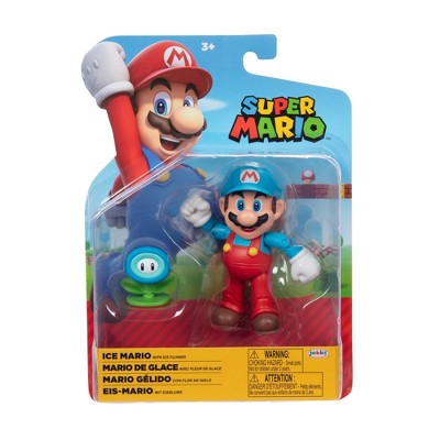 Nintendo Super Mario 4" Ice Mario with Ice Flower Power Figure