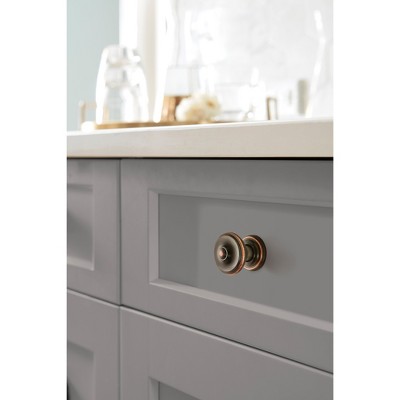 Oil Rubbed Bronze Round Cabinet Knob with Mounting Hardware