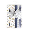 Hudson Baby Boys Cotton Poly Flannel Burp Cloths 8-Pack, Construction Work, One Size - 2 of 4