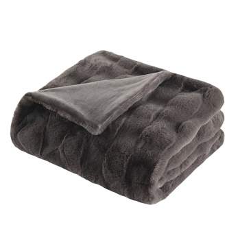 50"x60" Camille Faux Fur Throw Blanket - Madison Park
