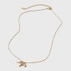 14K Gold Dipped Charm Initial Pendant Necklace - A New Day™ Gold - 3 of 4