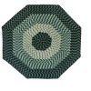 Alpine Stripe Collection 100% Polypropylene Durable & Stain Resistant Double Sided Reversible Indoor Area Utility Octagonal Rug - 2 of 4