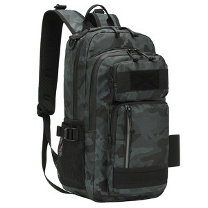 Unique Bargains Waterproof Multi-Pocket Fishing Backpack with Rod Holder - 1 of 4
