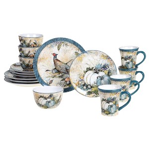 16pc Earthenware Harvest Gatherings Dinnerware Set - Certified International - 1 of 4