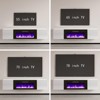AMERLIFE Fireplace TV Stand with Electric Fireplace LED Lights Console for TV - 4 of 4