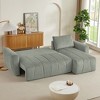VYNXARIA Convertible Sectional Sofa Couch, Modern Fabric 3 Seater L-Shaped Couch for Living Room, Apartment, Office, Small Space£¬Gray - 2 of 4