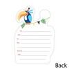Big Dot of Happiness Jungle Party Animals - Shaped Fill-in Invites - Safari Zoo Birthday Party or Baby Shower Invite Cards with Envelopes - Set of 12 - 3 of 4