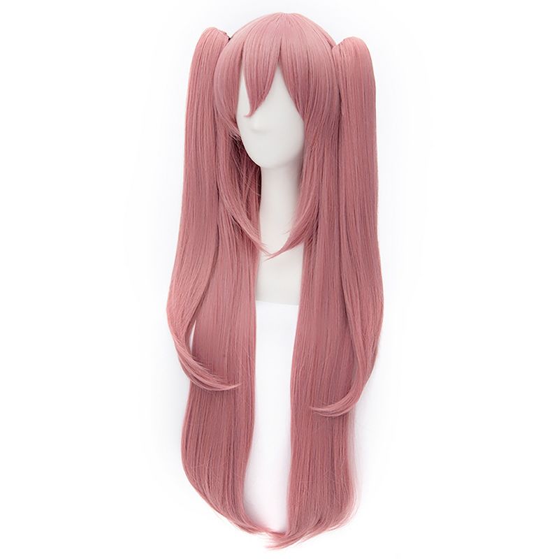 Unique Bargains Women's Wigs 47" Pink with Wig Cap, 3 of 7
