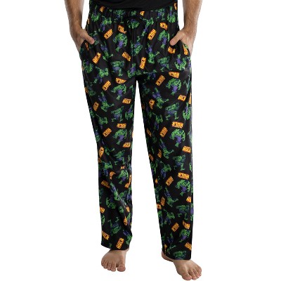 Marvel Mens' The Incredible Hulk All Over Print Lounge Pajama Pants  Sleepwear : Target