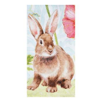 C&F Home Sitting Bunny Printed Cotton Flour Sack Easter Kitchen Towel
