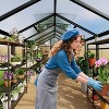 8x12 Ft Aluminum Large Walk-in Greenhouse, Polycarbonate Greenhouse with Adjustable Roof Vent for Outdoors, Greenhouse for Patio, Lawn - 2 of 4