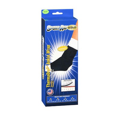 Sport Aid Gold Therma Dry Ankle Wrap Medium Black