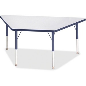 Jonti-Craft Berries Elementary Height Prism Edge Trapezoid Table (30 x 60) in Blue - 1 of 2