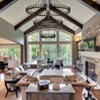 BAOURE Extra Large Black Wagon Wheel Chandelier, Farmhouse Pendant Light Fixture, Round Rustic Large Chandeliers - 4 of 4