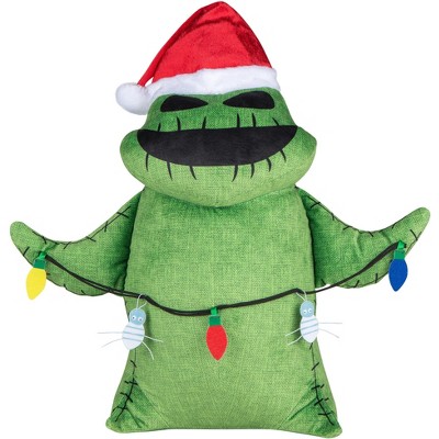 Gemmy Holiday Greeter Oogie Boogie w/Santa Hat OPP SM Disney, Multi