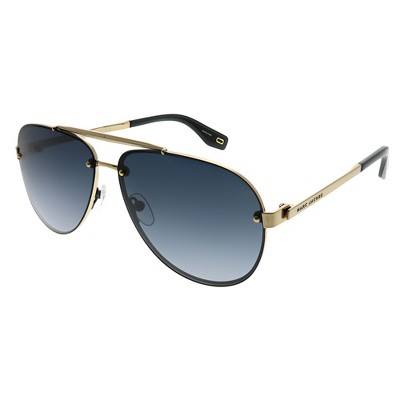 Marc Jacobs 2f7 9o Unisex Aviator Sunglasses Antiqued Gold 61mm : Target