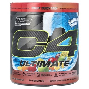 C4 / Cellucor C4 Ultimate, Pre-Workout, Hawaiian Punch® Fruit Juicy Red®, 14.3 oz (406 g) - 1 of 2