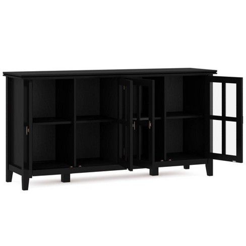 24 Welby 1 Drawer and 2 Doors Base Storage Cabinet Black - Room & Joy