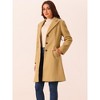 Seta T Women's Single-Breasted Notched Lapel Winter Peacoat - 2 of 4