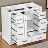 36" Bathroom Vanity Base, Solid Wood & MDF, 6 Drawers with Adjustable Shelf, Multi-Functional Divider, Freestanding Cabinet Base for Custom Sink - 2 of 4