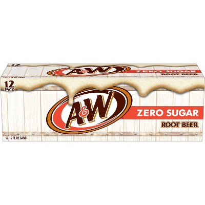 A&#38;W Root Beer Zero Sugar Soda - 12pk/12 fl oz Cans_6