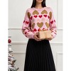 YESFASHION Women's Pullover Sweater Long Sleeve Crew Neck All Over ...