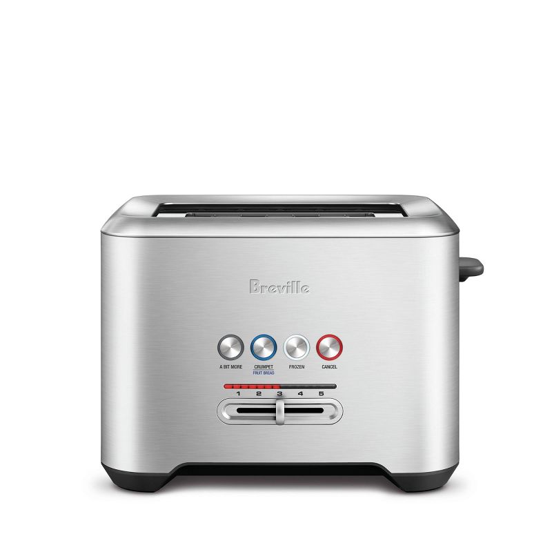 Breville A Bit More 2 Slice Stainless Steel Toaster, 1 of 6