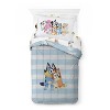 Bluey Twin Kids' Comforter White/Blue - image 4 of 4