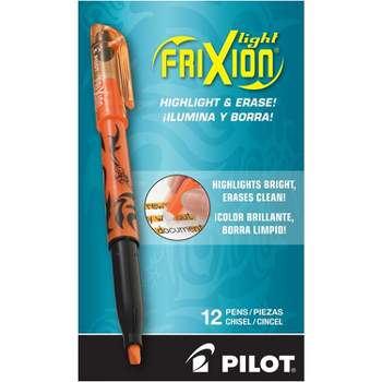 PILOT FriXion Light Pastel Collection Erasable Highlighters, Chisel Tip,  Assorted Color Inks, Tub of 36 (8035) Tub 0f 36