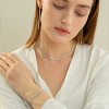 Bearfruit Jewelry Sterling Silver 18k Gold Plated Cherie Tennis Necklace - 3 of 4