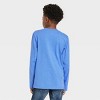 Boys' Marvel Avengers Long Sleeve Graphic T-Shirt - Blue - 3 of 3
