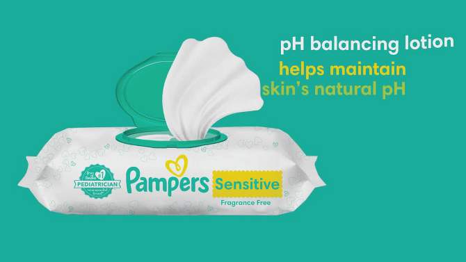 Pampers Sensitive Baby Wipes (Select Count), 2 of 11, play video