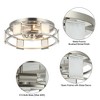 Parrot Uncle 15" Modern Silver 3-Light Flush Mount Ceiling Light - 2 of 4