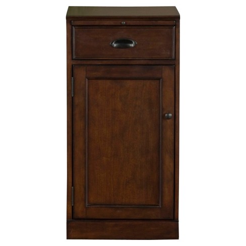 Natalia Left Modular Wine Cabinet Wood Chestnut American