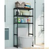 3 Tier Bathroom Over The Toilet Shelf, Freestanding Space Saver Metal Over The Toilet Shelf Organizer- for Most Toilets - 4 of 4