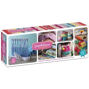 Loopdeloom Weaving Loom Craft Kit – Includes Spinning Peg Loom and Yarn, Ages 8 and Up - 1 of 4