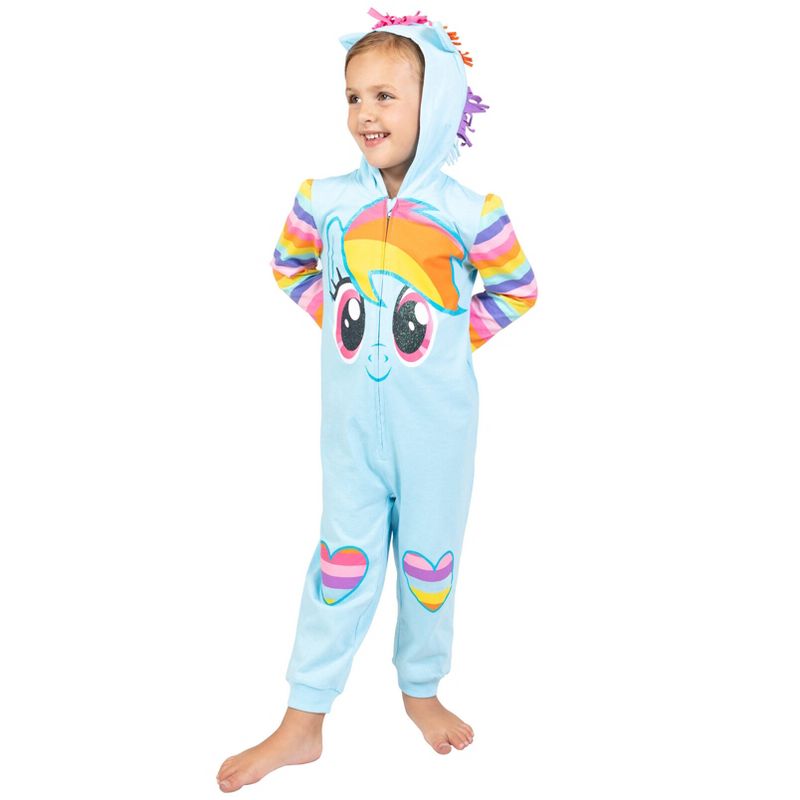My Little Pony Rainbow Dash Girls Zip Up Coverall Little Kid to Big Kid , 2 of 9
