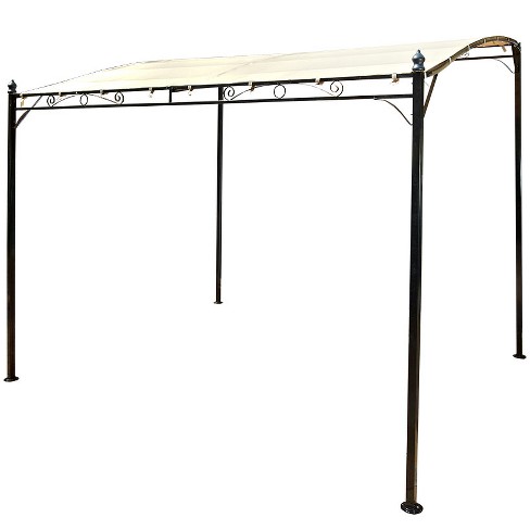 Aoodor Outdoor Pergola Aluminum Patio Pergola With Adjustable Sun Shade  Cover And Retractable Canopy-khaki : Target