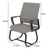 JUJABU Minimalist Modern Office Chair with Metal Frame, Soft Comfort, Home & Office Friendly - 2 of 4