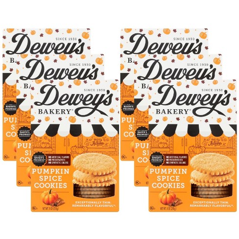 Dewey's Bakery Pumpkin Spice Cookies - Case Of 6/9 Oz : Target