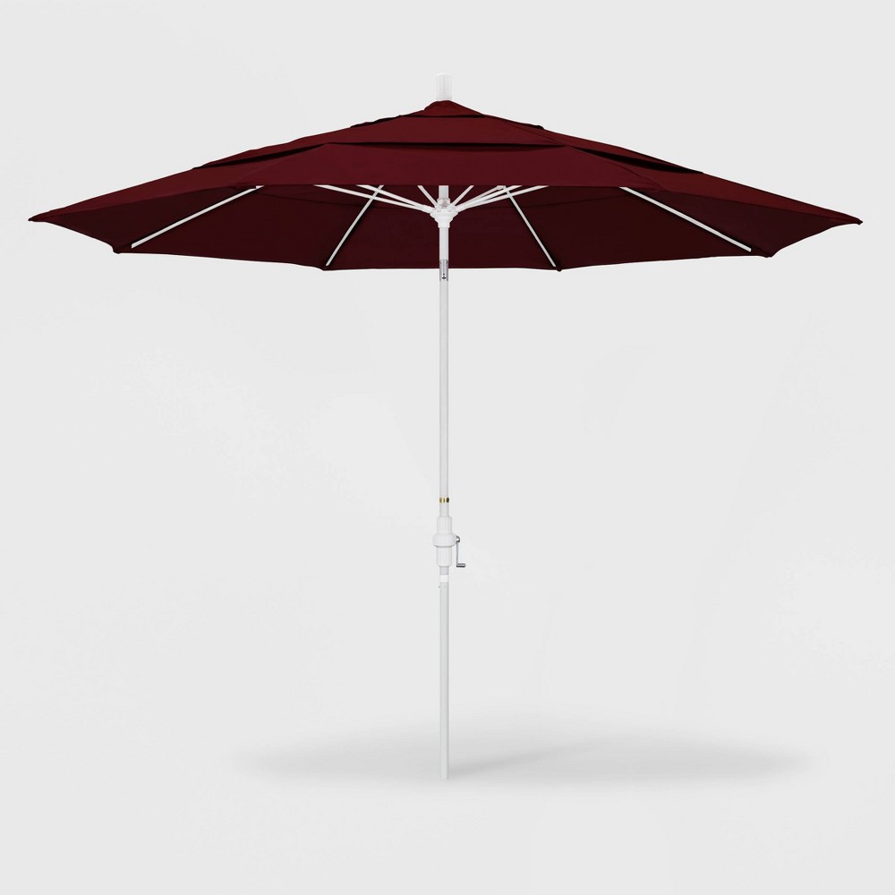 11 Sun Master Patio Umbrella Collar Tilt Crank Lift Pacifica Burgundy California Umbrella