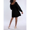Women's Smocked Babydoll Long Sleeve Mini Dress | Motherhood Maternity - 2 of 4