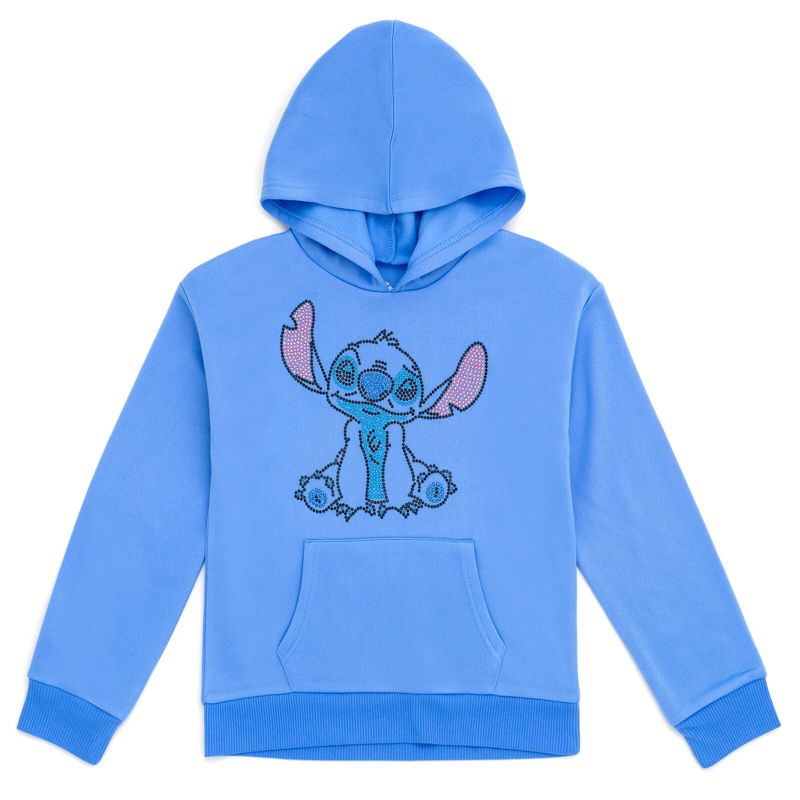 Disney Lilo & Stitch Girls French Terry Crossover Hoodie Toddler to Big Kid, 1 of 3