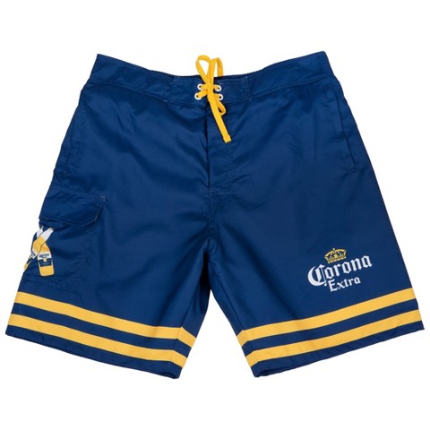 Corona Mens Corona Extra Crossed Bottles Board Shorts - 2XLarge