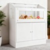 Hamster Cage with Storage Cabinet, Large Animal Habitat with Acrylic Viewing Panels | Small Pet Cage for Rats, Guinea Pigs, Hedgehogs & Gerbils, White - 2 of 4
