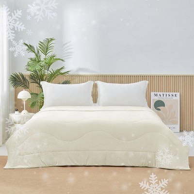 Shabby Chic Style Ultra Soft & Cooling Comforter, Lightweight & Cozy Anti-Clumping Designed Bed Blanket, OEKO-TEX Certified Bed Set for Hot Summer